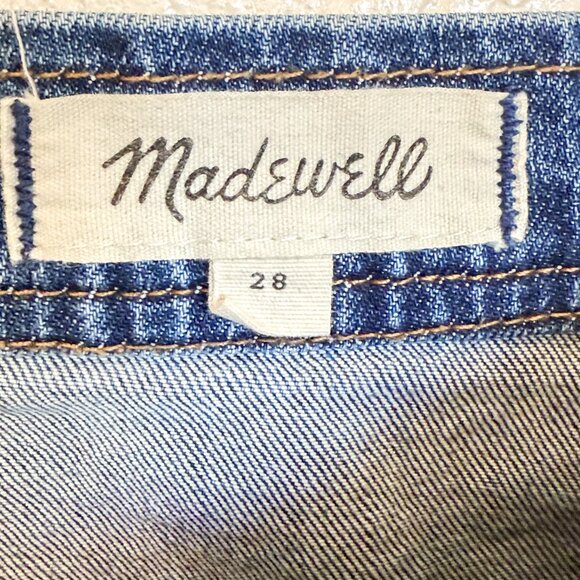 Madewell Denim Button-Front Midi Skirt Size 28 Polished Casual Modern Heritage - Picture 6 of 7